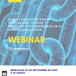 Webinar "Blockchain startups en CEEIARAGÓN. Claves y ejemplos para emprender en el mundo blockchain"