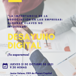 Desayuno digital CEEI “La importancia de la negociación en las empresas: algunas claves no intuitivas”