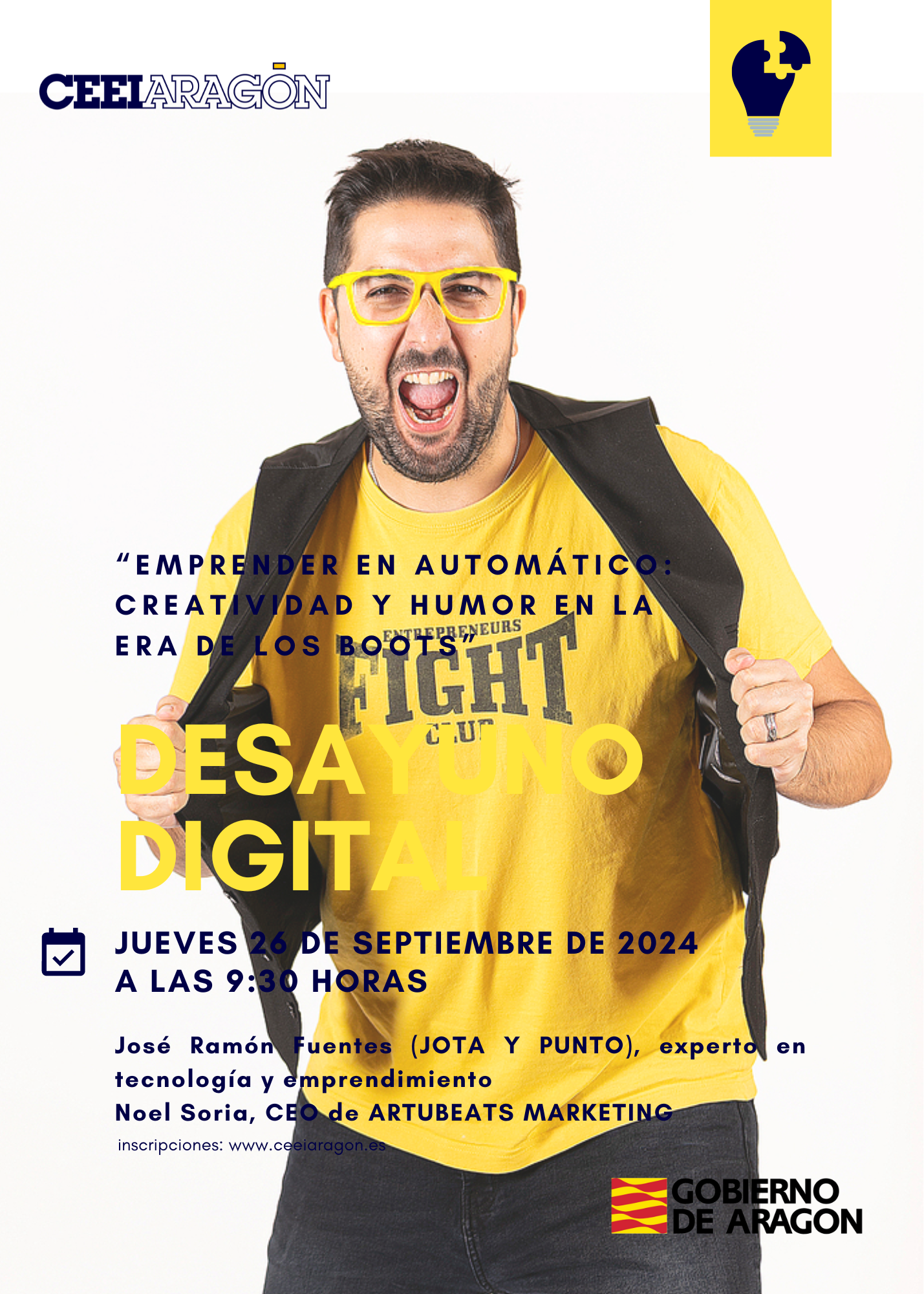 Desayuno digital CEEI «Emprender en automático: creatividad y humor en la era de los boots»