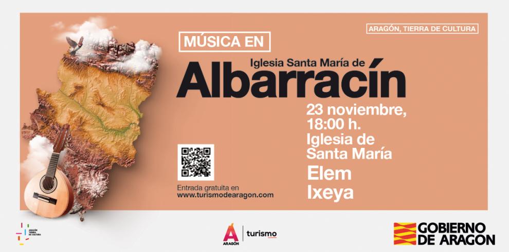 Los sonidos pop e indie folk de Elem y el dúo Ixeya, protagonistas este sábado en la Iglesia de Santa María de Albarracín Los sonidos pop e indie folk de Elem y el dúo Ixeya, protagonistas este sábado en la Iglesia de Santa María de Albarracín