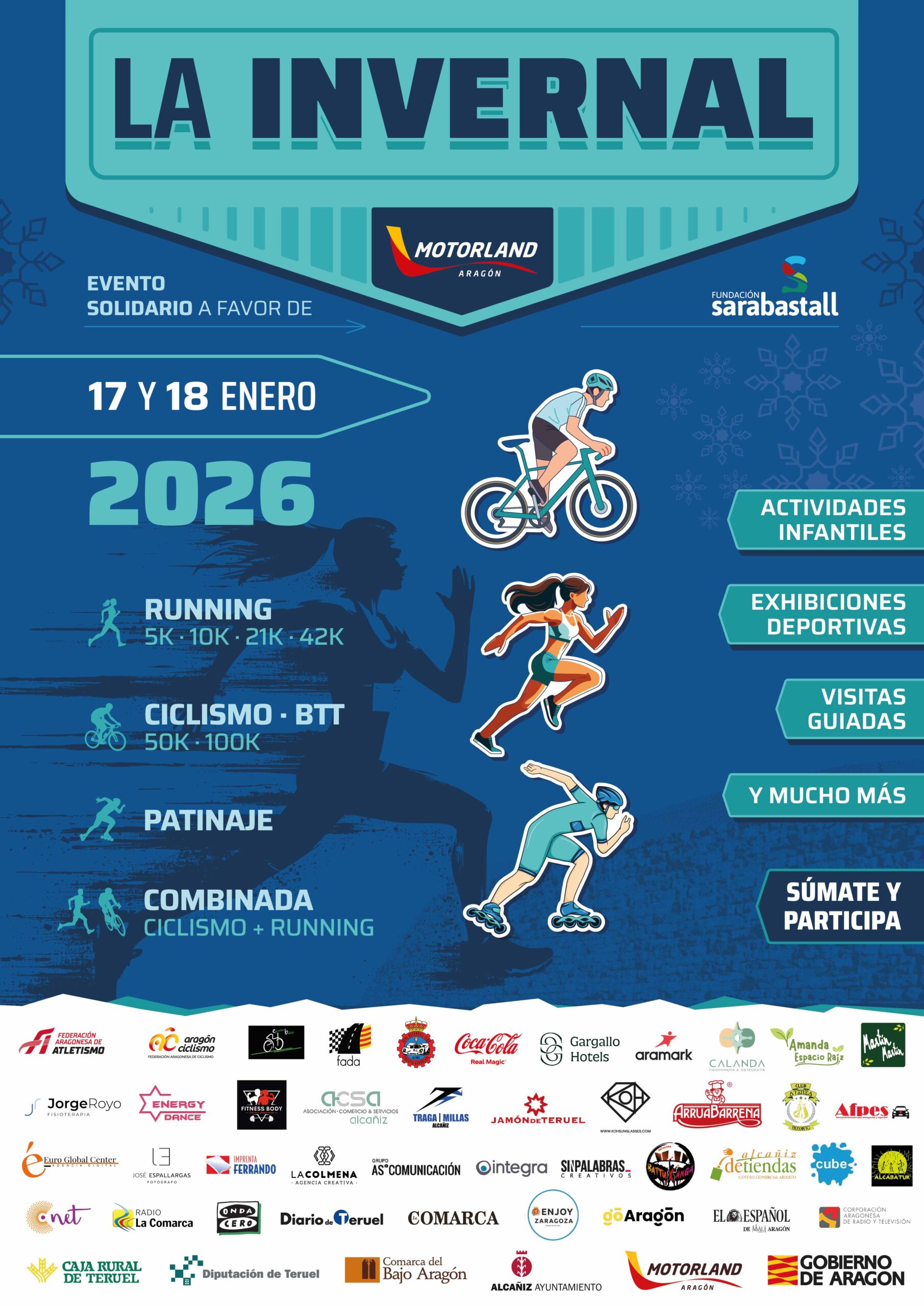 XV Edición de LA INVERNAL 2026 la Carrera Solidaria de MotorLand Aragón