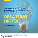 Desayuno digital CEEIARAGÓN: Innovación y cultura de Empresa: ¿Haces innovación o eres innovador?