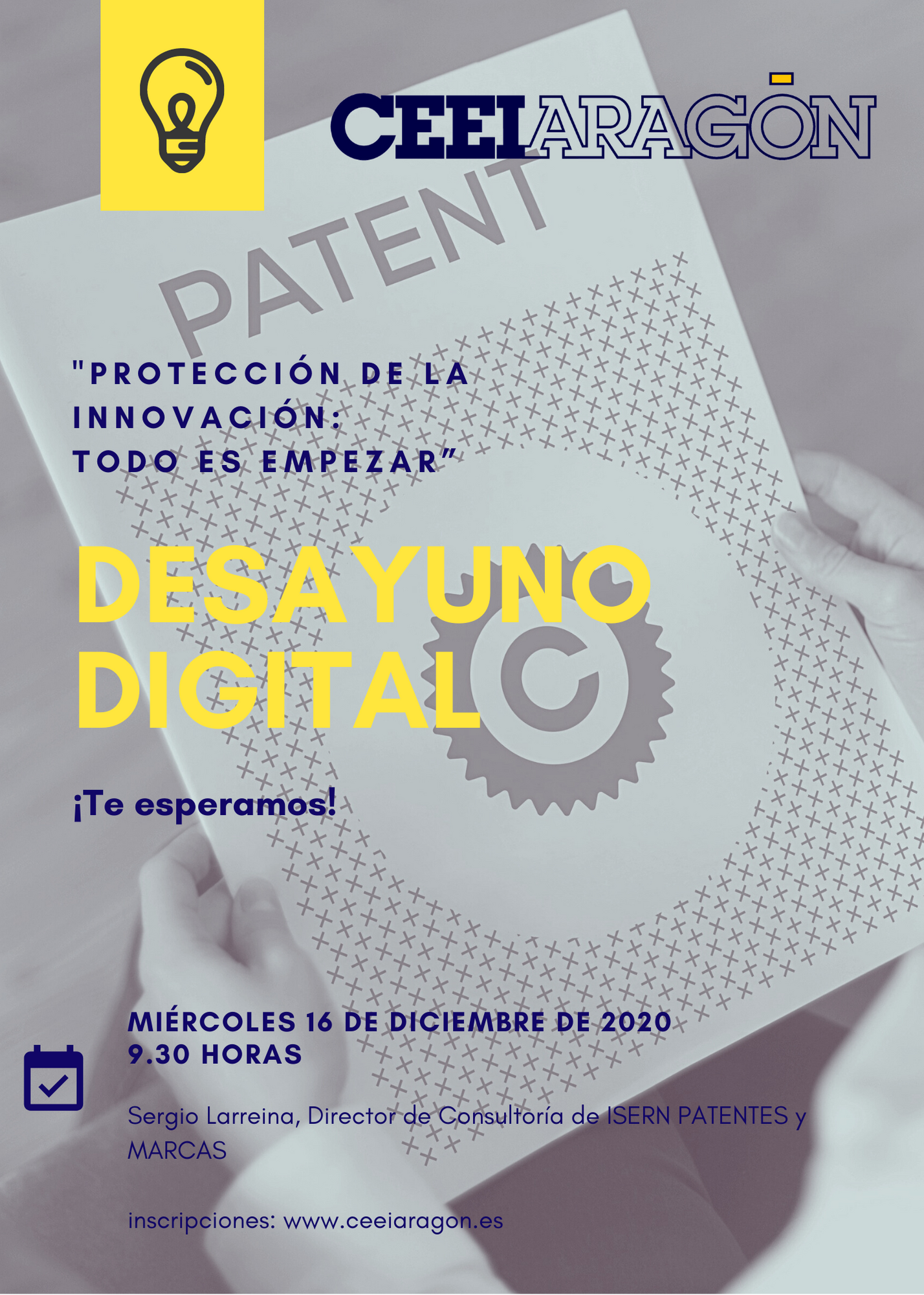 Desayuno digital CEEI: «Protección de la innovación: Todo es empezar»