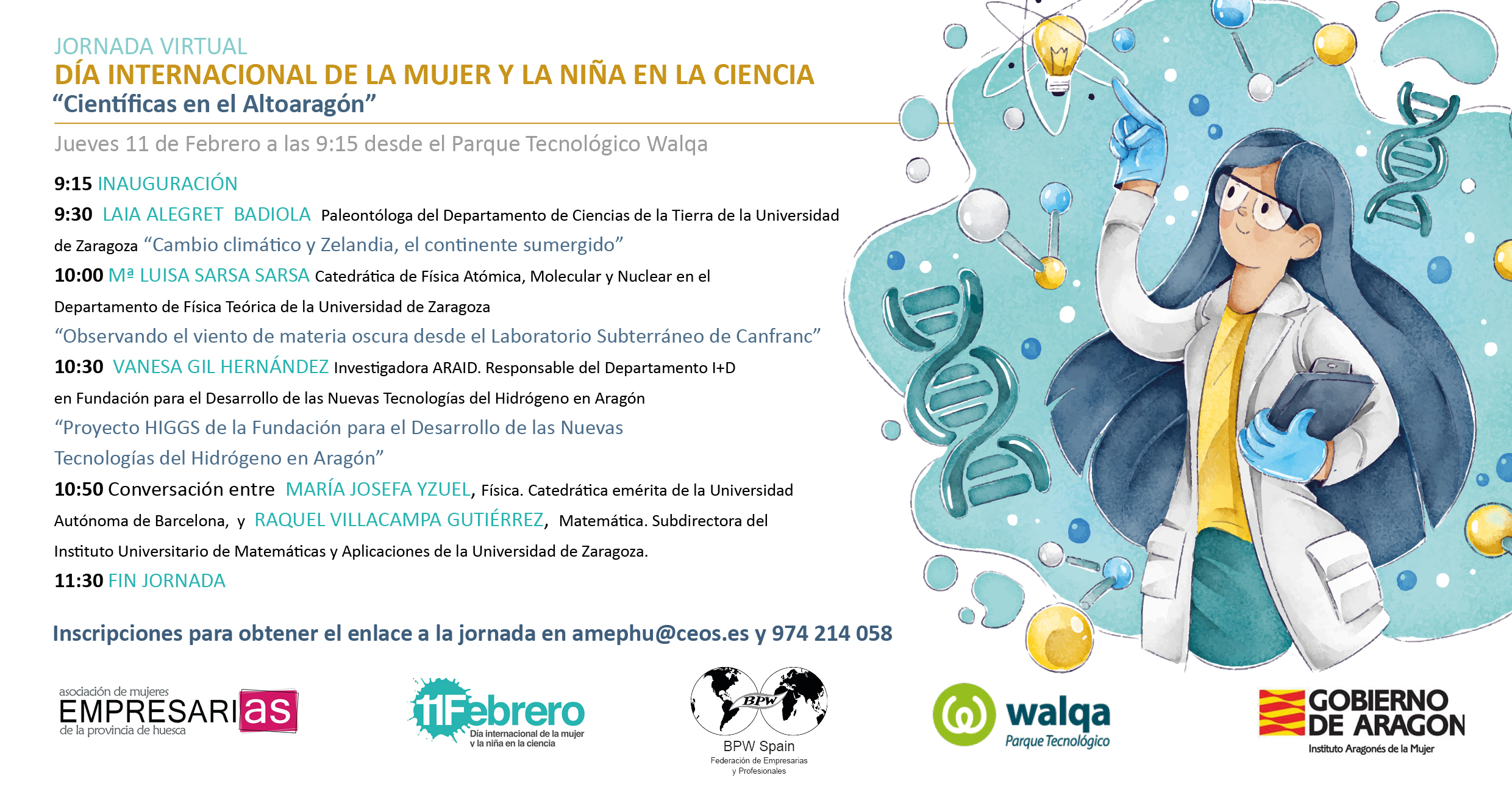 Parque Tecnológico Walqa -Jornada Virtual "Científicas en el Altoaragón"