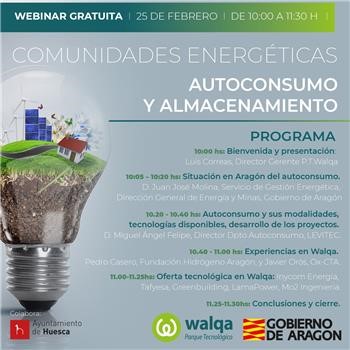 Webinar Walqa – Comunidades energéticas. Autoconsumo y almacenamiento