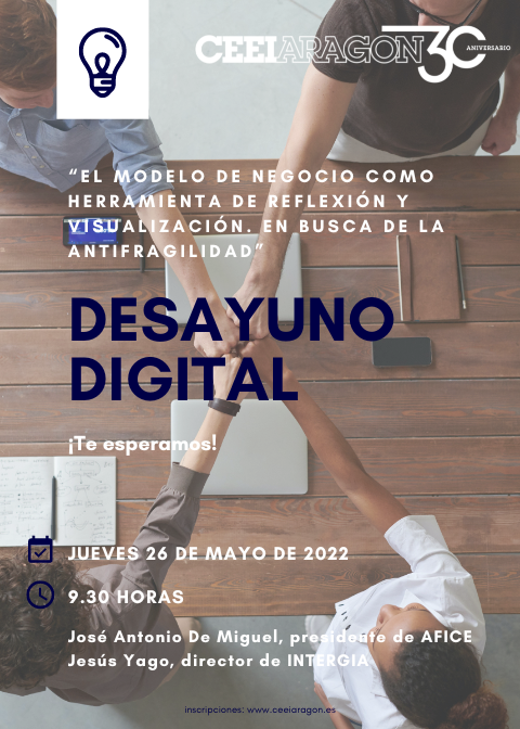 Desayuno Digital CEEI “El modelo de negocio como herramienta de reflexión y visualización. En busca de la antifragilidad”