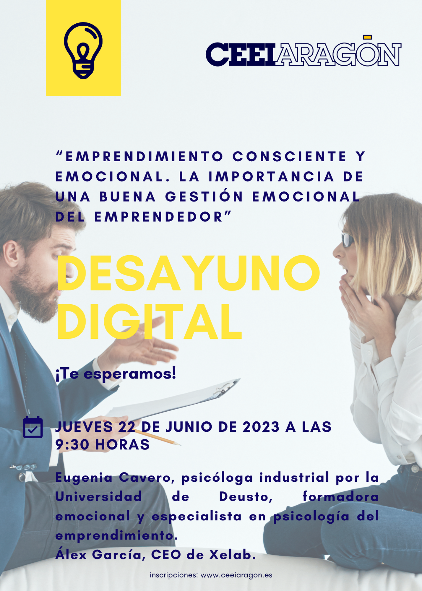 Desayuno digital CEEI “Emprendimiento consciente y emocional. La importancia de una buena gestión emocional del emprendedor”