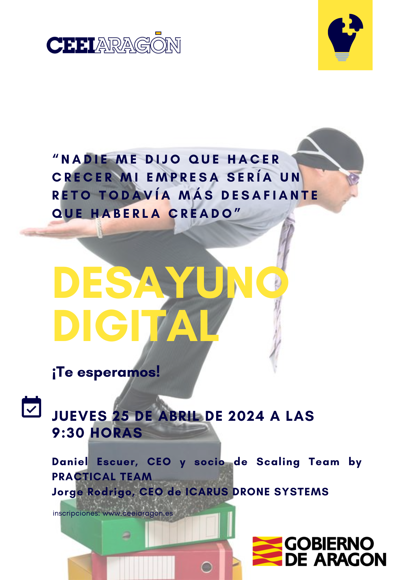 Desayuno digital CEEI «Nadie me dijo que hacer crecer mi empresa sería un reto todavía más desafiante que haberla creado»